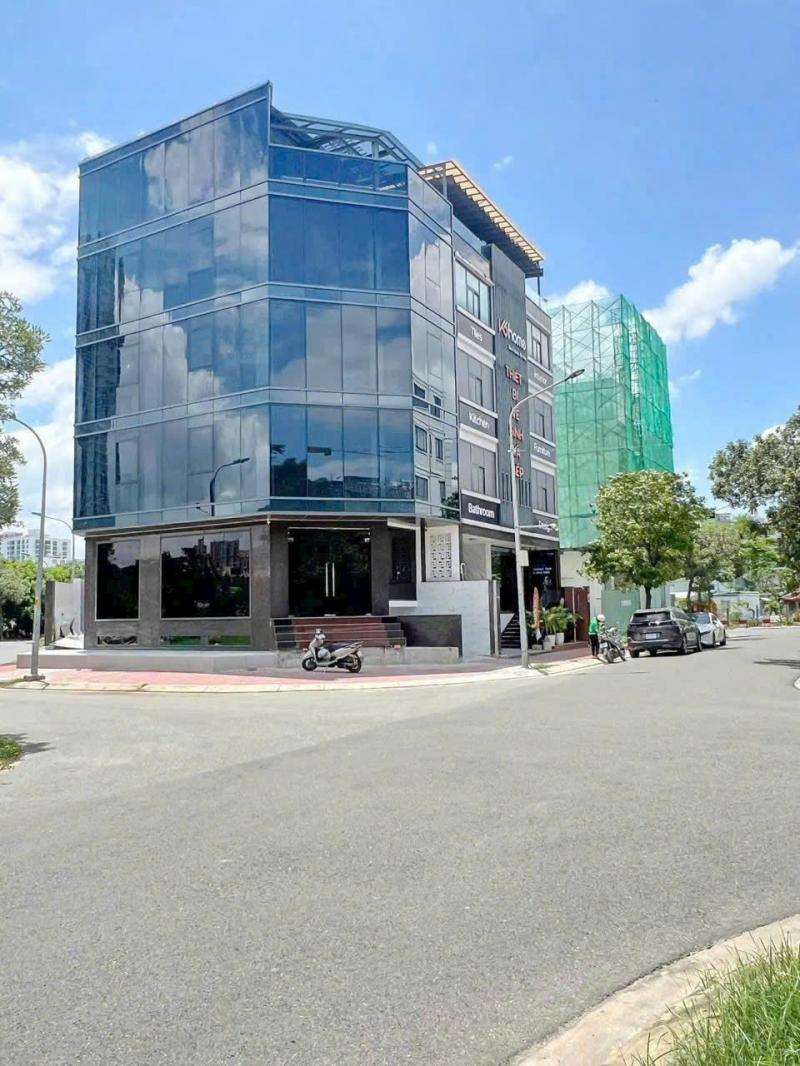 Bán tòa nhà góc 2 mặt tiền  9 Đường Số 1 & Nguyễn Hữu Thọ KDC Kim Sơn quận 7