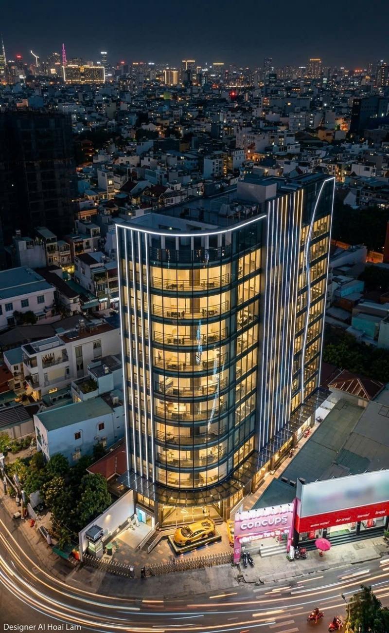 Bán tòa nhà mặt tiền đường Nguyên Hồng diện tích: 15x41m 2 hầm 12 tầng