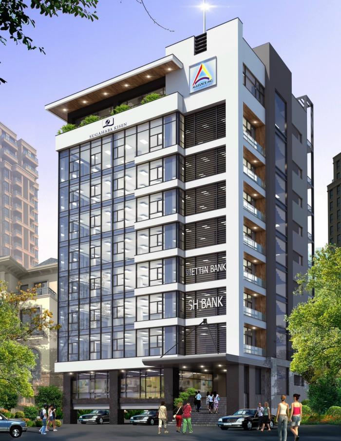 Cho thuê tòa nhà đường Quốc Hương